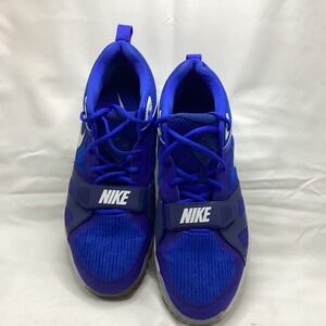 Nike Air Varsity Royal Blue Silver Training Shoes Mens Turf Sneakers 316122-401